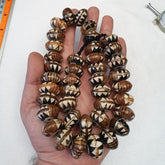 Beautiful ceramic Glass Donuts beads Beautiful Beaded Necklace